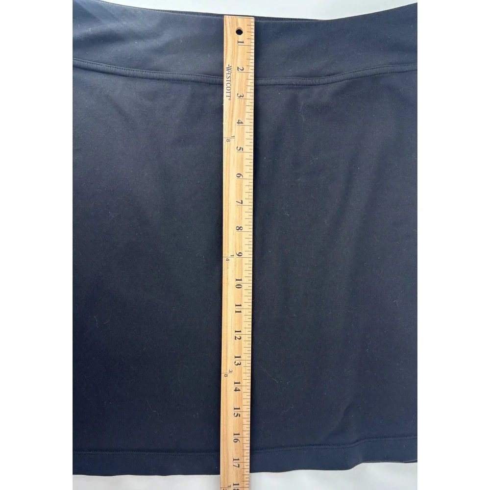 Athleta A-Line Skort Women Large Black Stretch Golf Tennis Athletic